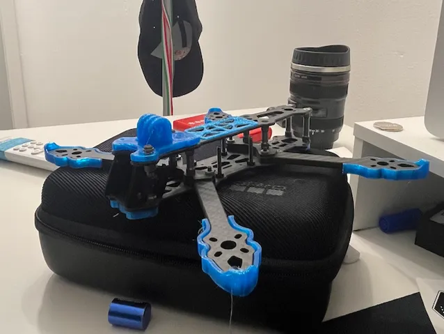 Complete Blue TPU Protection & Mount Kit for GEPRC Mark 4 HD