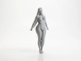 Bikini Beach Babe Female Figure 3D Printable