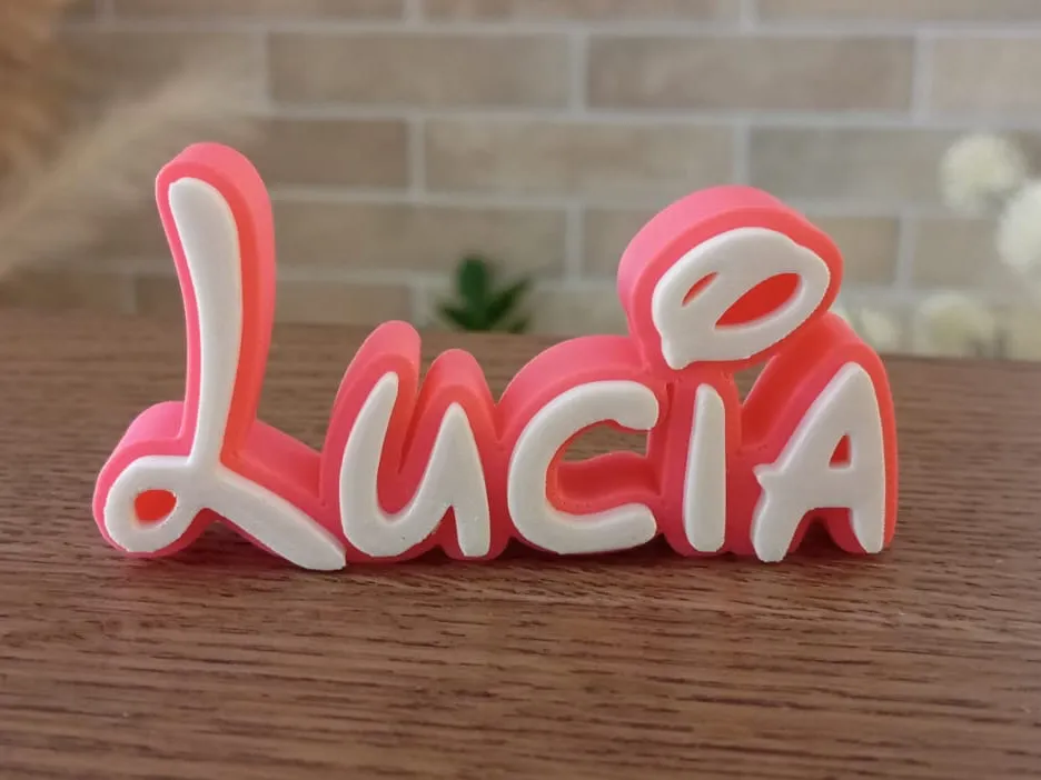 Lucia Disney name STL & 3MF File for 3D Printing | Home Decorations ...