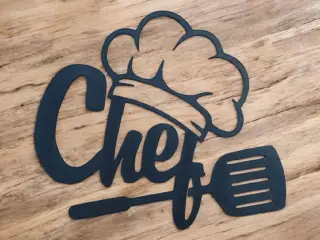 Chef 2d kitchen wall decor
