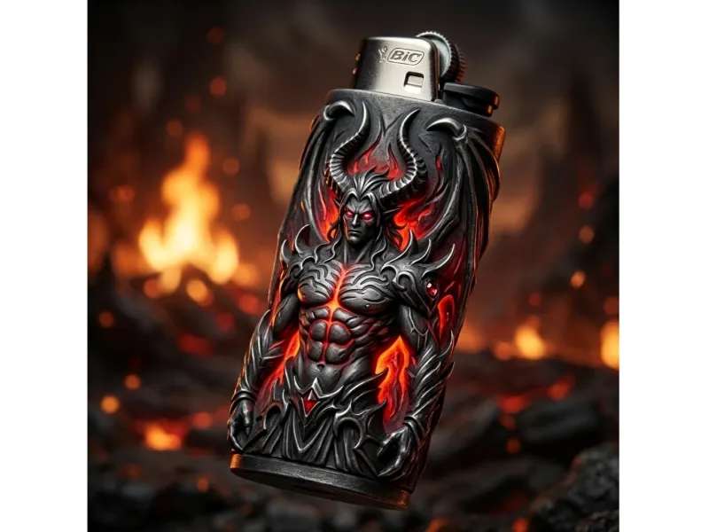Case for lighter BIC J6 Demonic style