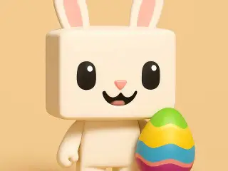 Chibi Lapin pâques