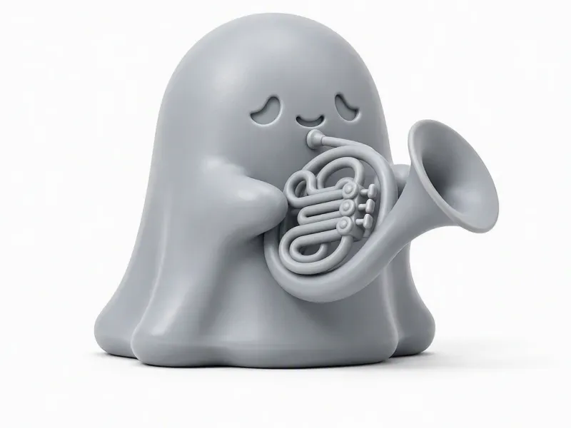 Geist, der das Waldhorn spielt