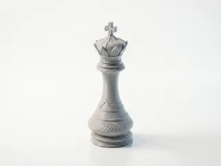 Chess King Piece Game Collectible 3D Printable