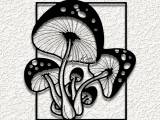 mushrooms toadstools wall art home decor-0
