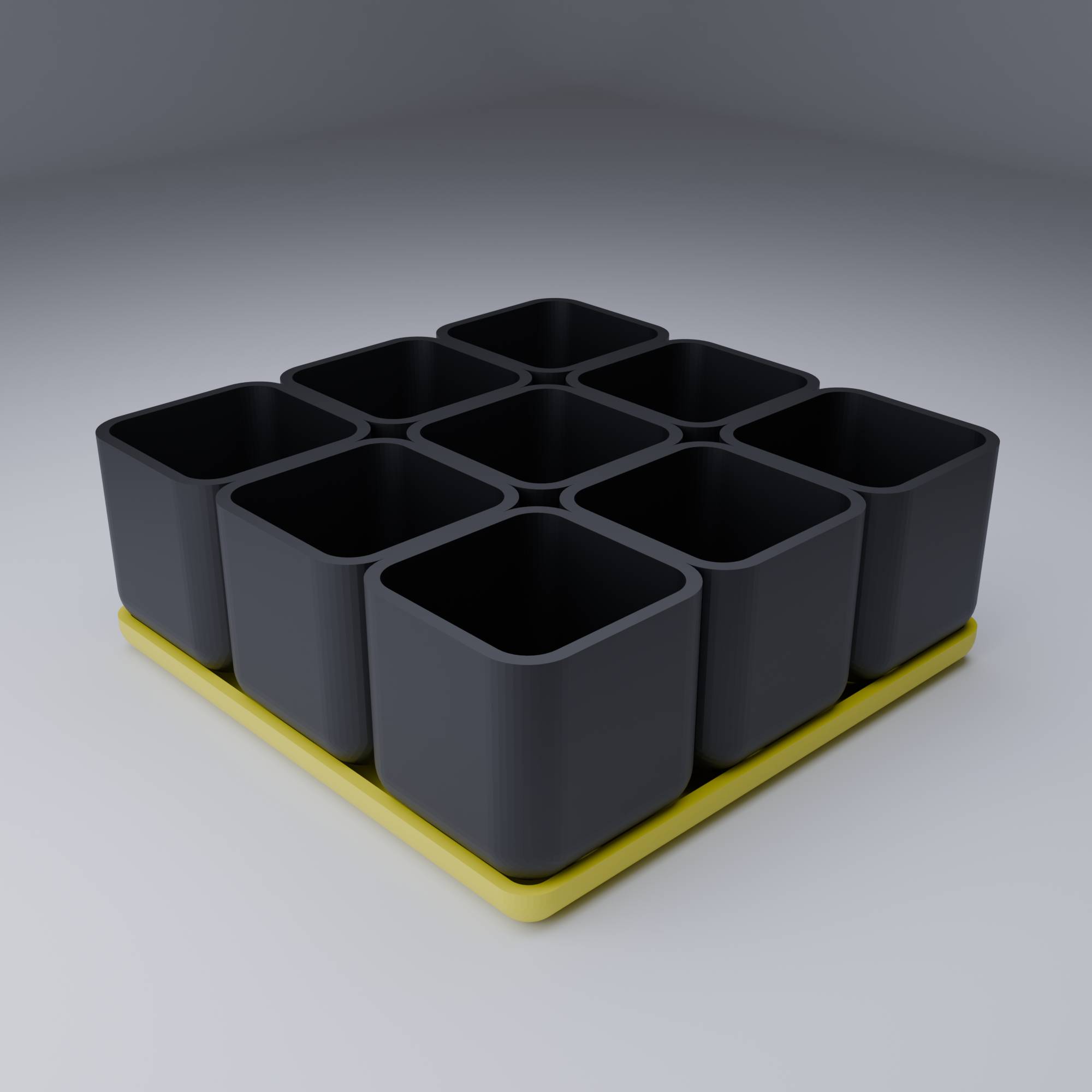 Modular 9 Pot Seedling Starter Tray System