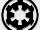 star wars galactic empire crest logo wall art home decor-0