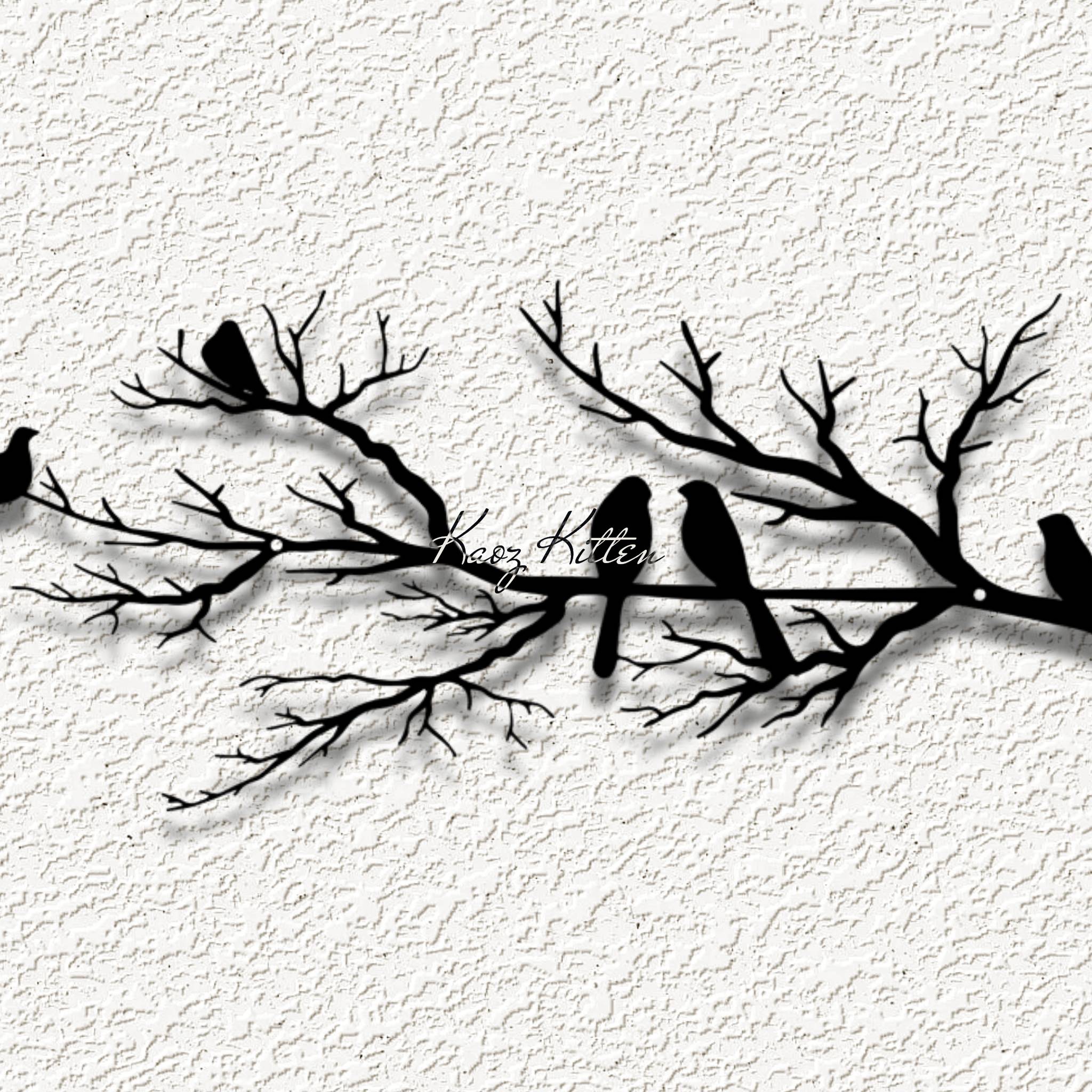 birds branch WALL ART HOME DECOR