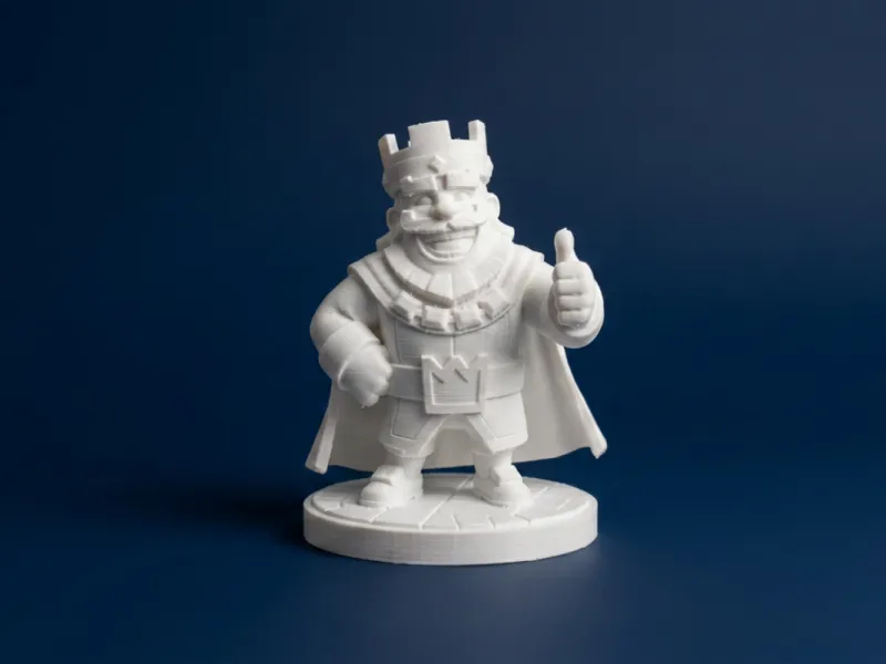 King – Clash Royale Inspired Character Figurine