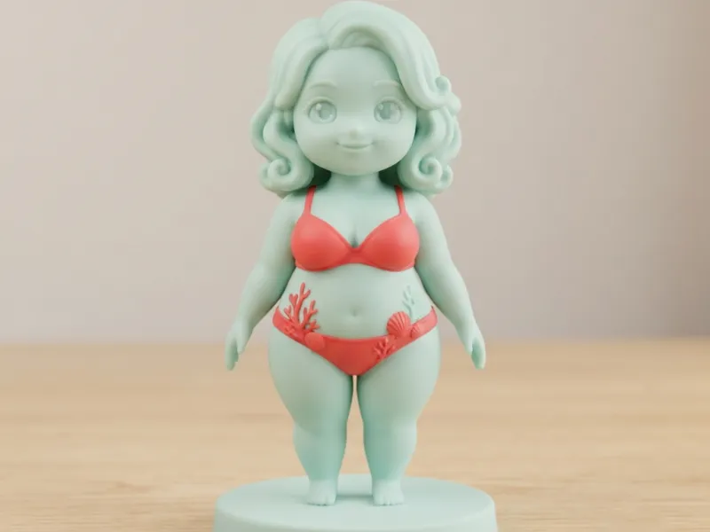 Coral Bikini — Plus Size