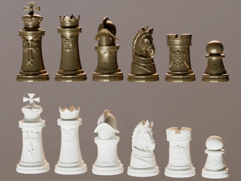 Set de Ajedrez Tematico Tercios Españoles STL/3MF