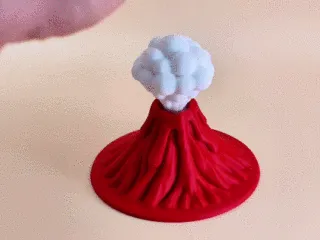 无需电力的磁悬浮解压火山玩具
