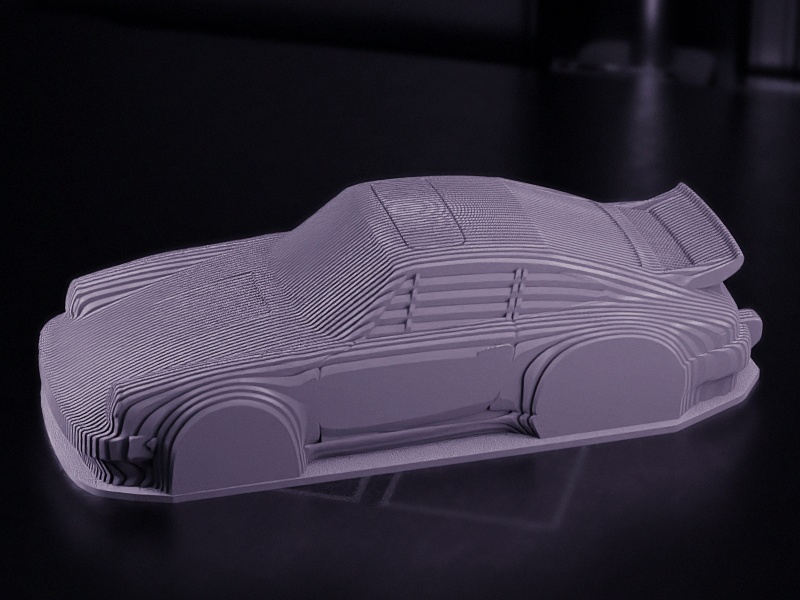 Porsche 911 GT2 - Sliced
