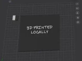 3d Printed locally display
