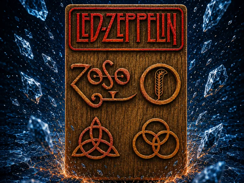 Led Zeppelin logo (3mf colored 100×150) plate