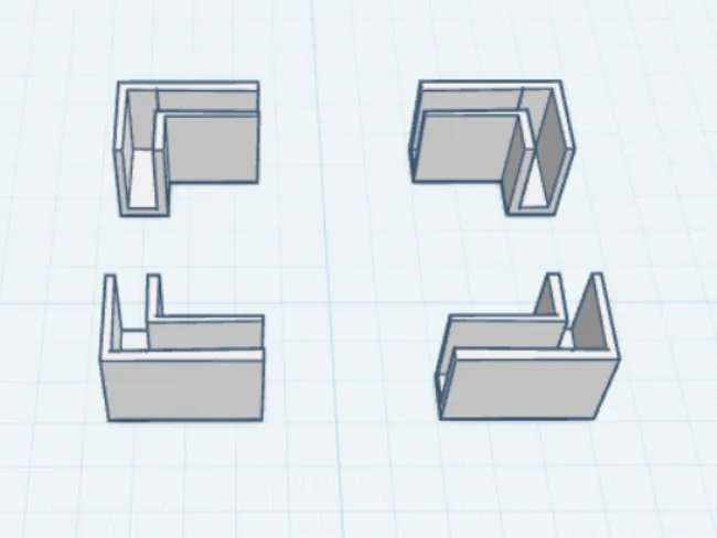Corner joints for 7.2mm pvc board
