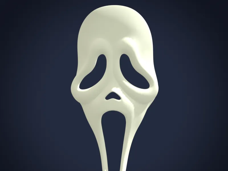 Ghostface Mask 3D Printable Model