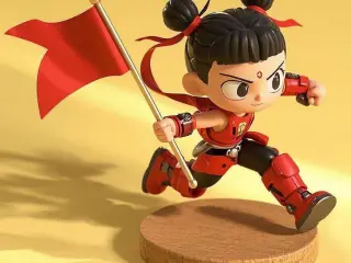【哪吒 | Nezha】高举旗帜，大步向前 | Holding the Banner High