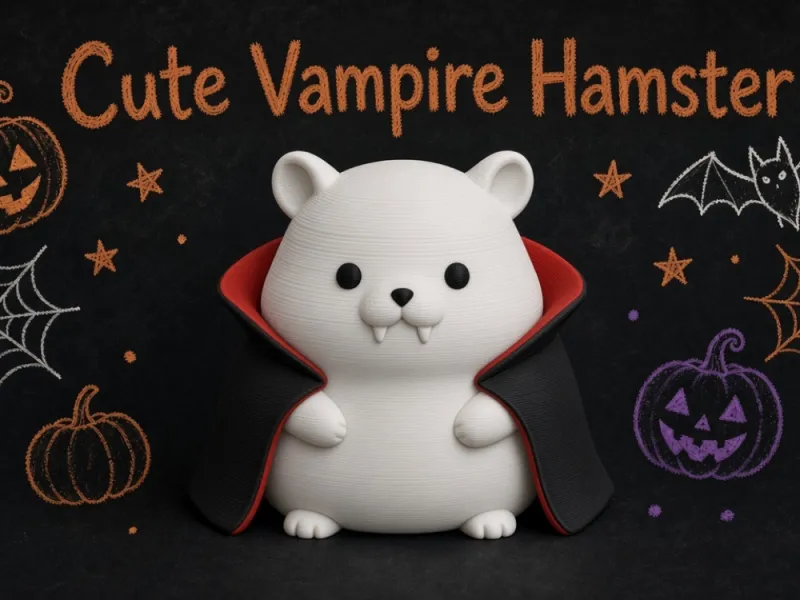 Cute Vampire Hamster