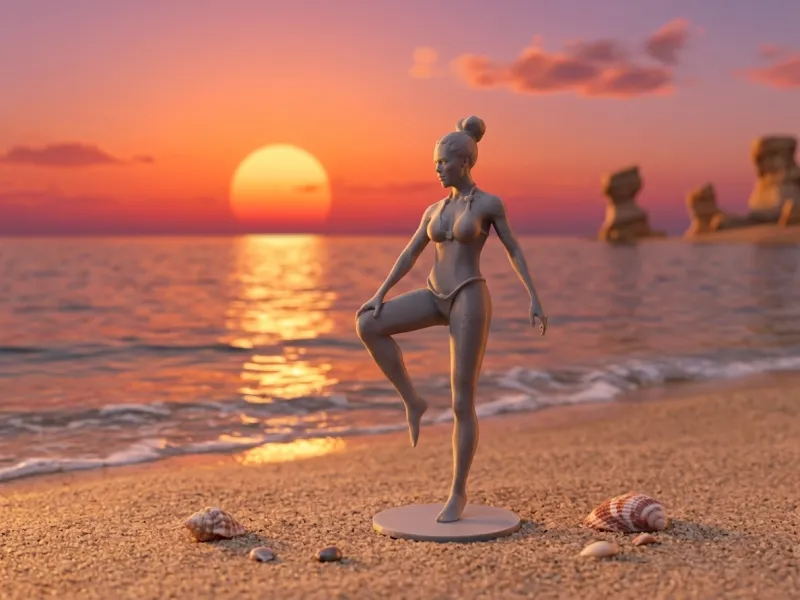 Yoga Balance Pose woman