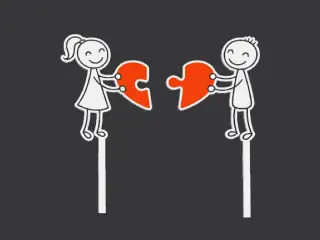 cake decoration two lovers