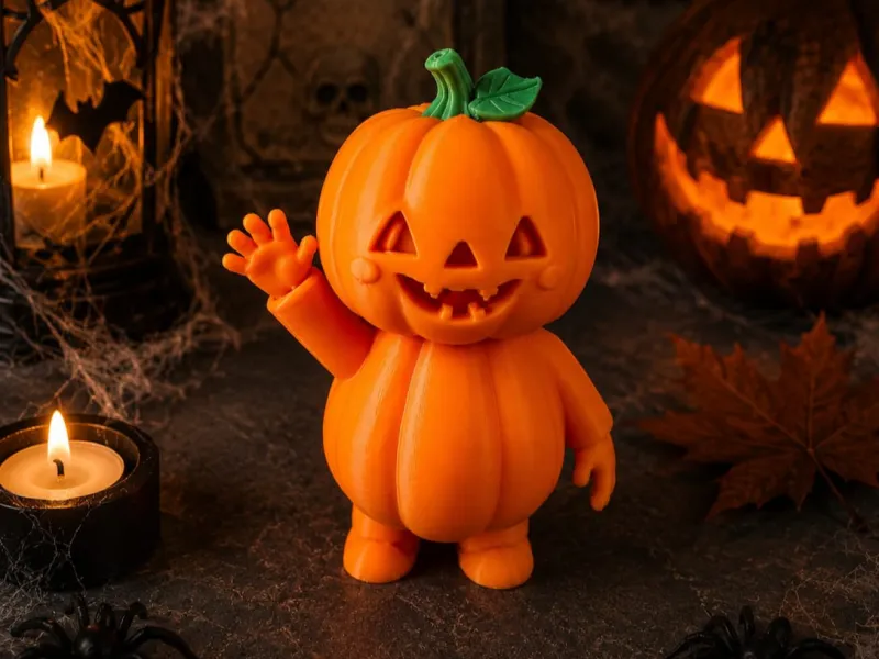 Waving Pumpkin Pal – Cute Halloween Decoration