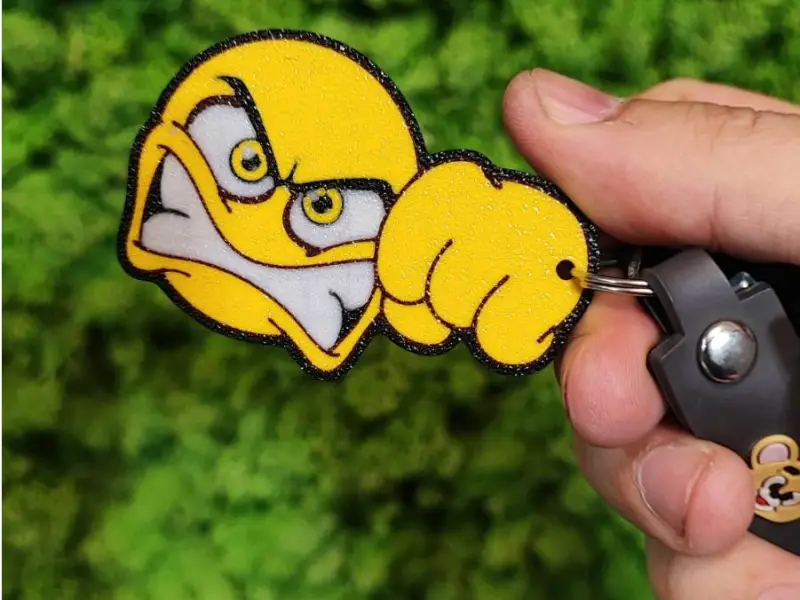 Angry keychain