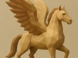 Low poly pegasus-0