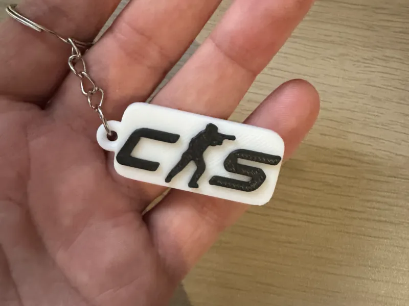 Counter Strike logo keychain