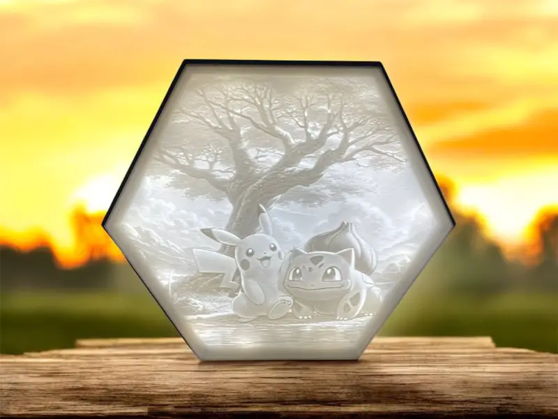 Hexagon Lamp LED RGB - Pokemon 002