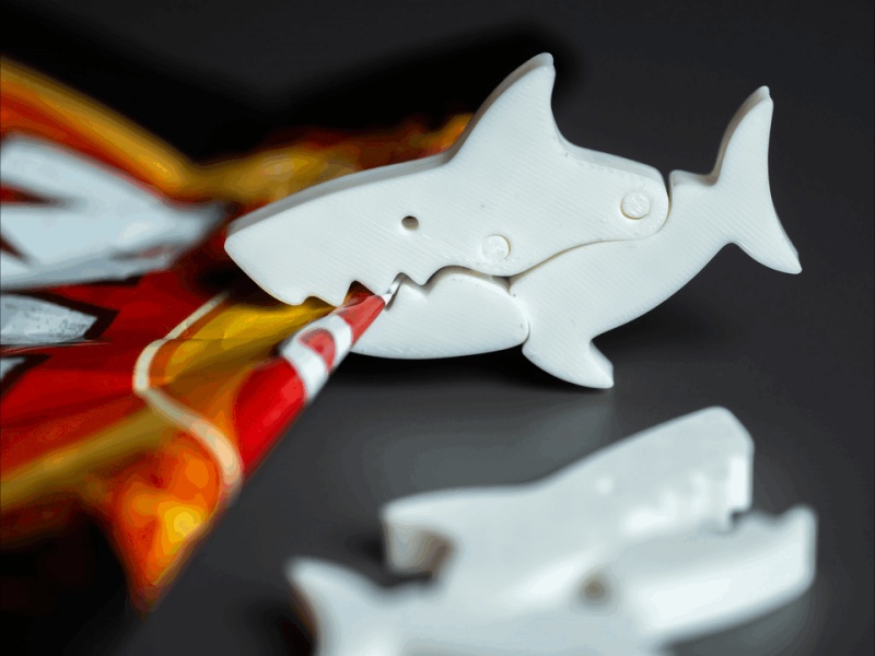 Clip per sacchetti Squalo (con blocco, stampa in posto)