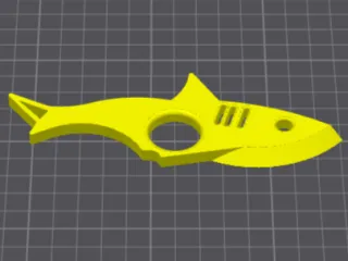 Shark Ring Box Cutter | EDC Utility Knife | 3D Printable