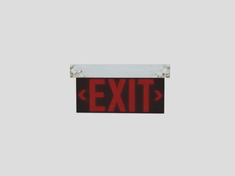 Simple Exit Sign