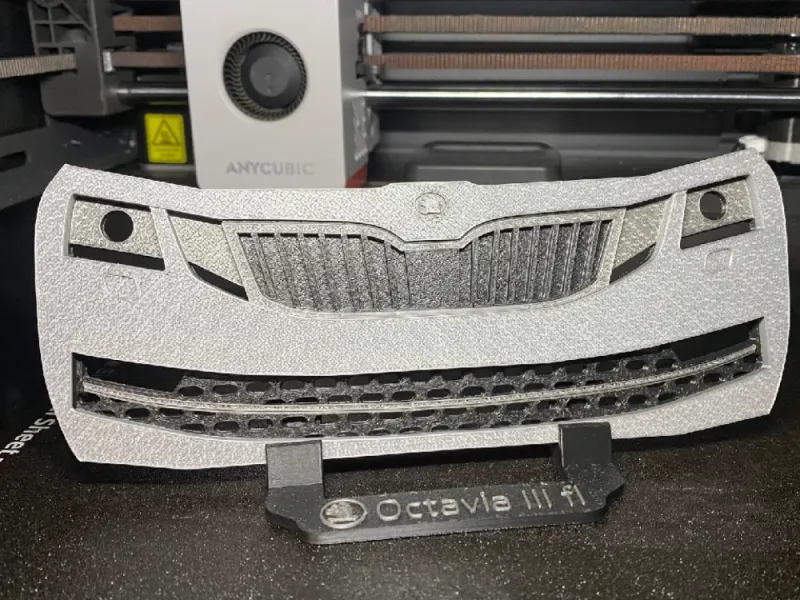 Skoda Octavia III FL Wandbild 200mm + Halterung