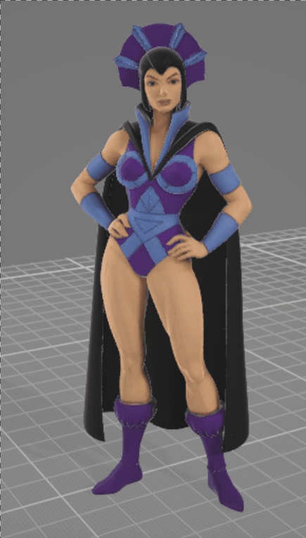 Evil-Lyn - Miniatura o Statua Stampabile in 3D in Doppio Stile