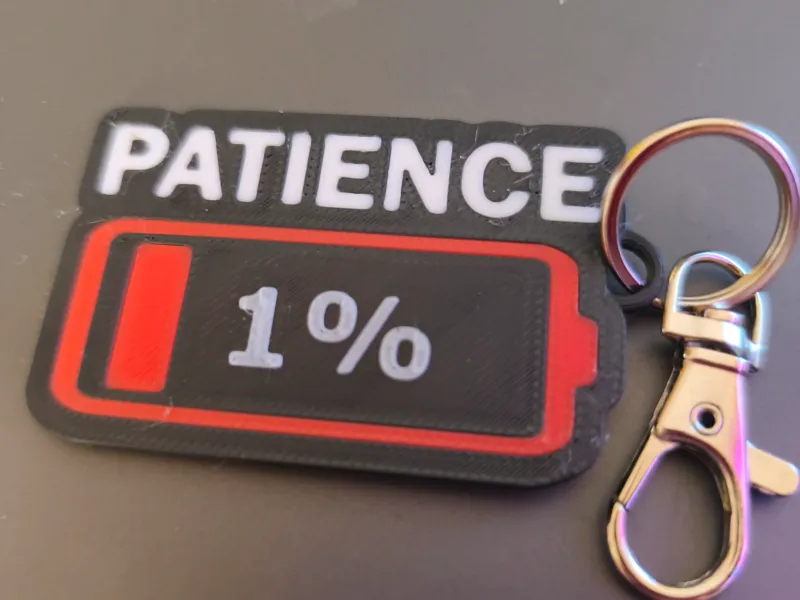 chaveiro / Chaveiro Paciência 1%