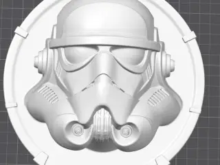 Trooper wall figure