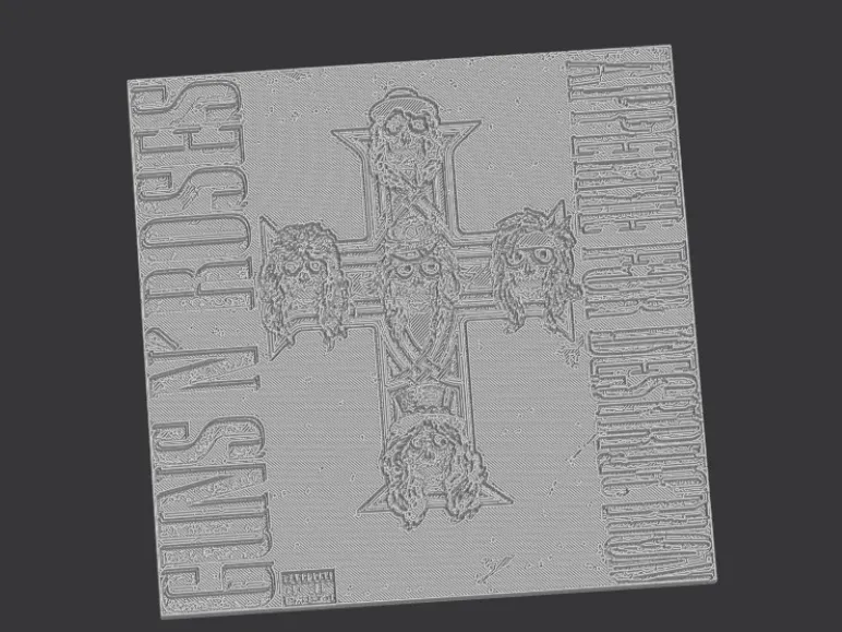 litofania guns and roses appetitte for destruction v2