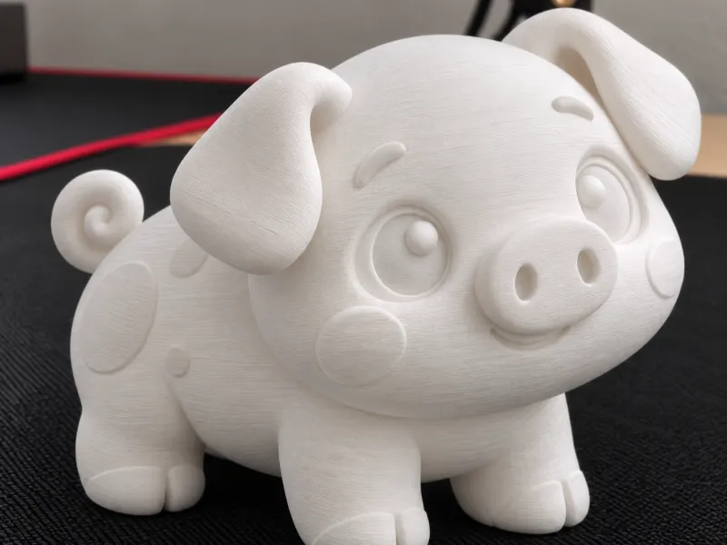 Figura de cerdito bebé chibi