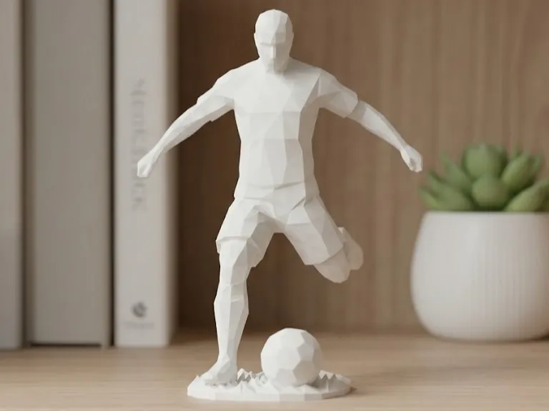 Low Poly Soccer Player