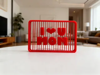 我爱妈妈悬浮字