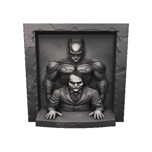 Batman and Joker wall decoration