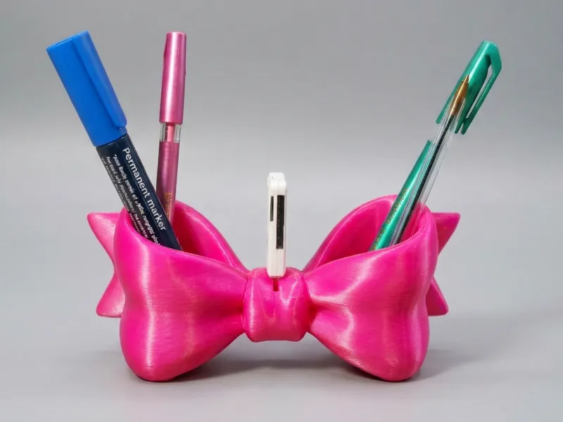 Adorable portalápices de lazo y organizador de escritorio