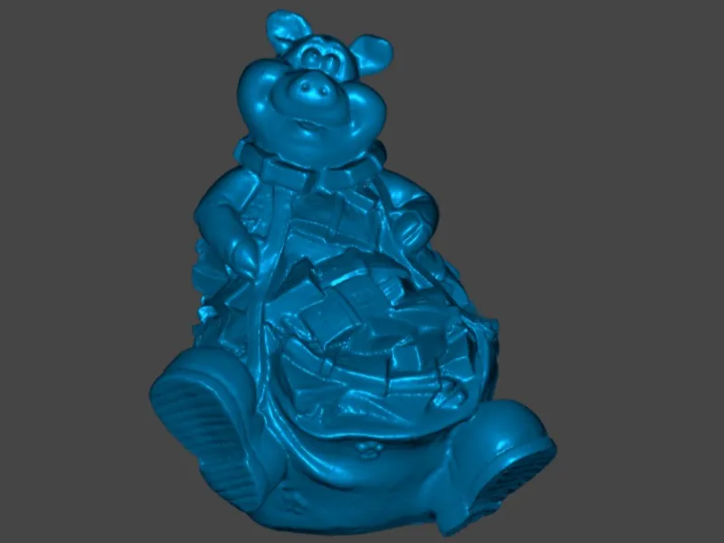 Piggy Bank (3D scan Creality Raptor Pro) 0.1mm