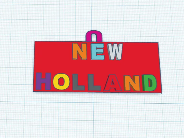 new holland sleutelhanger