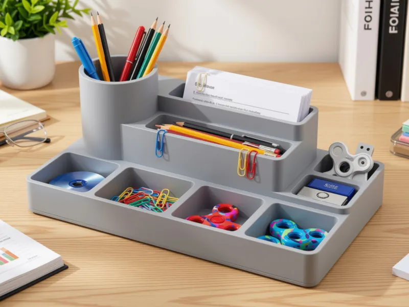 Multipurpose desk organizer - pens, gizmos, etc.