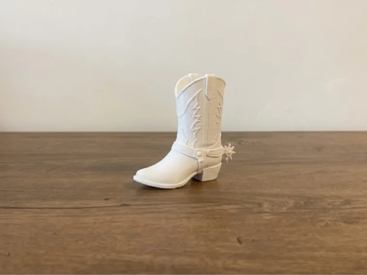 Cowboy Boot with Spur - Western Decorative Model