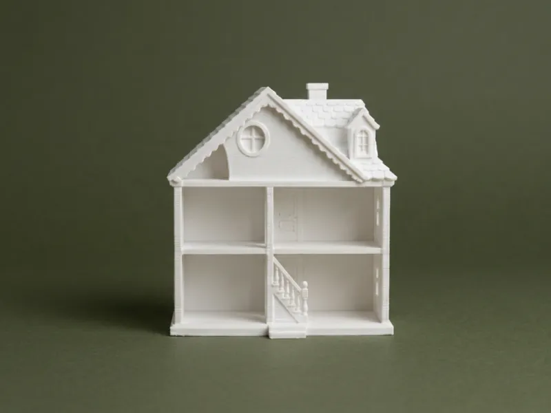 Modello 3D di casa delle bambole in miniatura