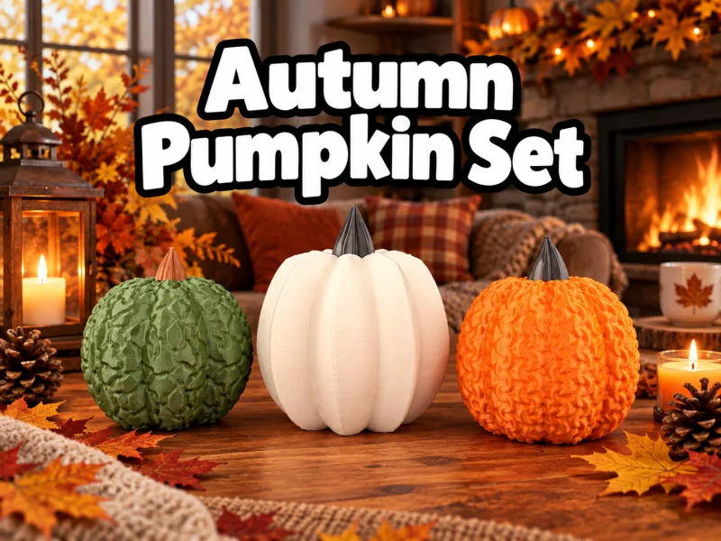 Autumn Pumpkin Decor Set