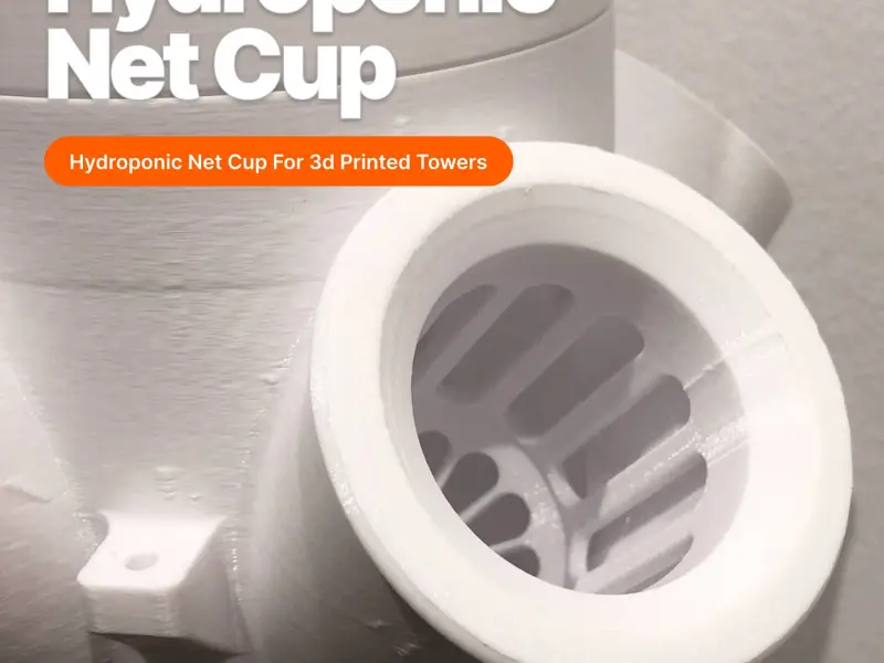 Hydroponic Net Cup (For 3d Printed Towers)
